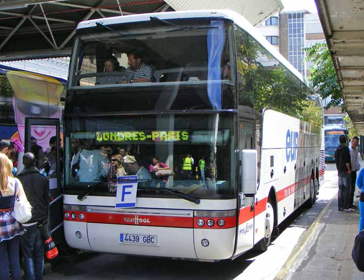 Spanish Eurolines London-Paris Van Hool Altano Autobuses Arriaga 4439GBC